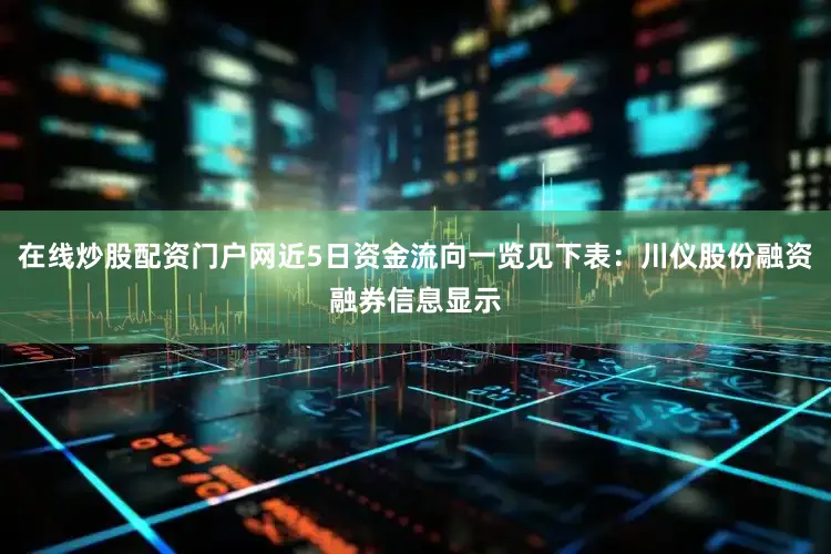 在线炒股配资门户网近5日资金流向一览见下表：川仪股份融资融券信息显示