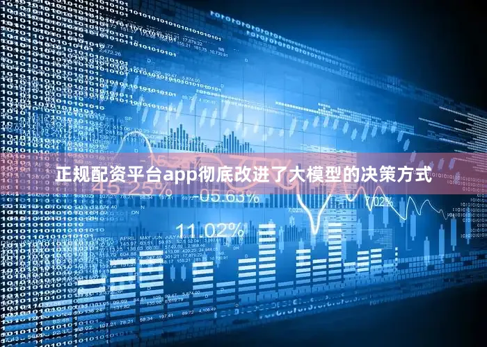 正规配资平台app彻底改进了大模型的决策方式