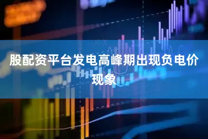 股配资平台发电高峰期出现负电价现象